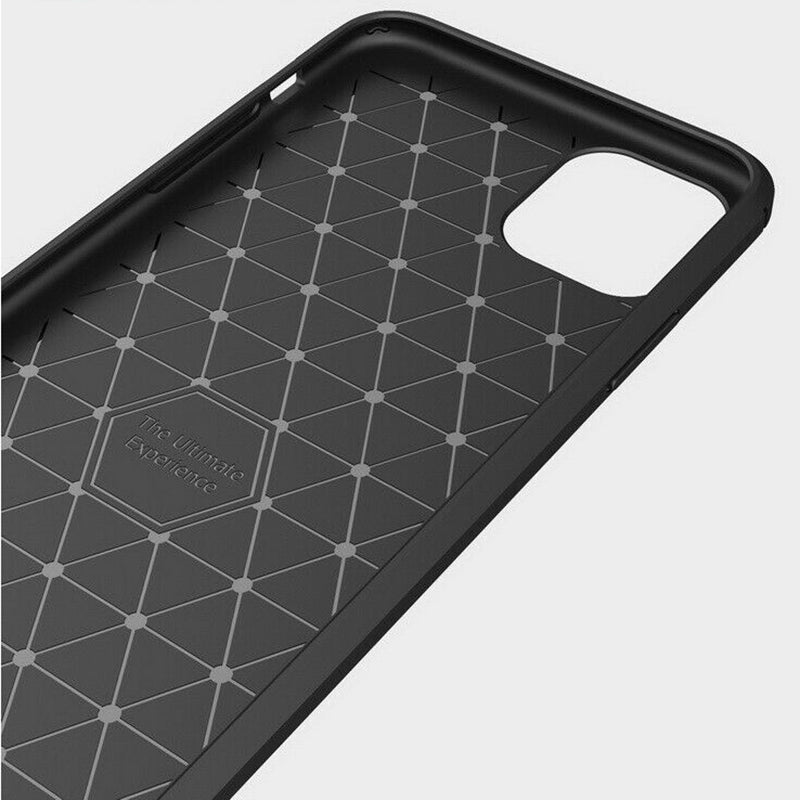 Калъф за Apple iPhone 12 mini, Techsuit, Карбон, Черен