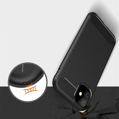 Калъф за Apple iPhone 12 mini, Techsuit, Карбон, Черен