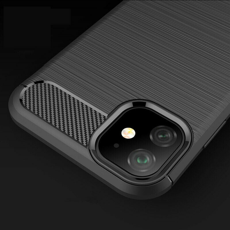 Калъф за Apple iPhone 12 mini, Techsuit, Карбон, Черен