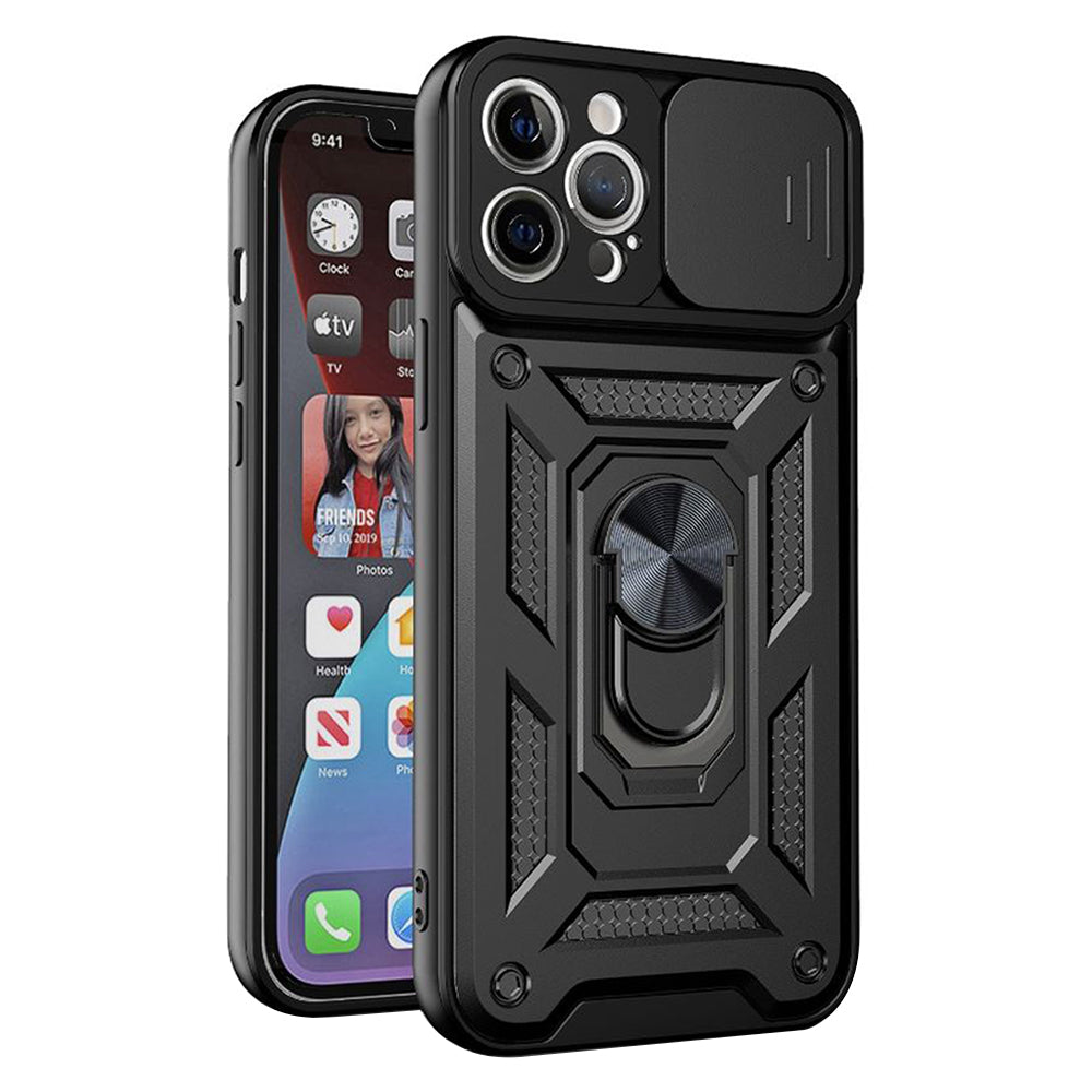 Case for Apple iPhone 12 Pro Max, Techsuit, CamShield, Black