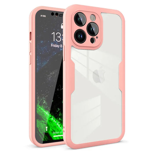 Калъф за Apple iPhone 12 Pro, Techsuit, ColorVerse 360, Розов