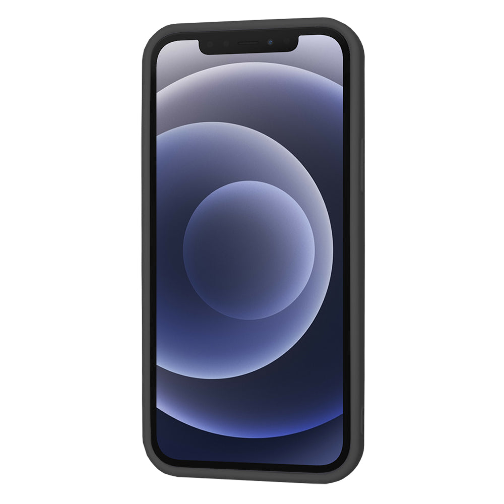 Калъф за Apple iPhone 12, Techsuit, SoftFlex, Черен