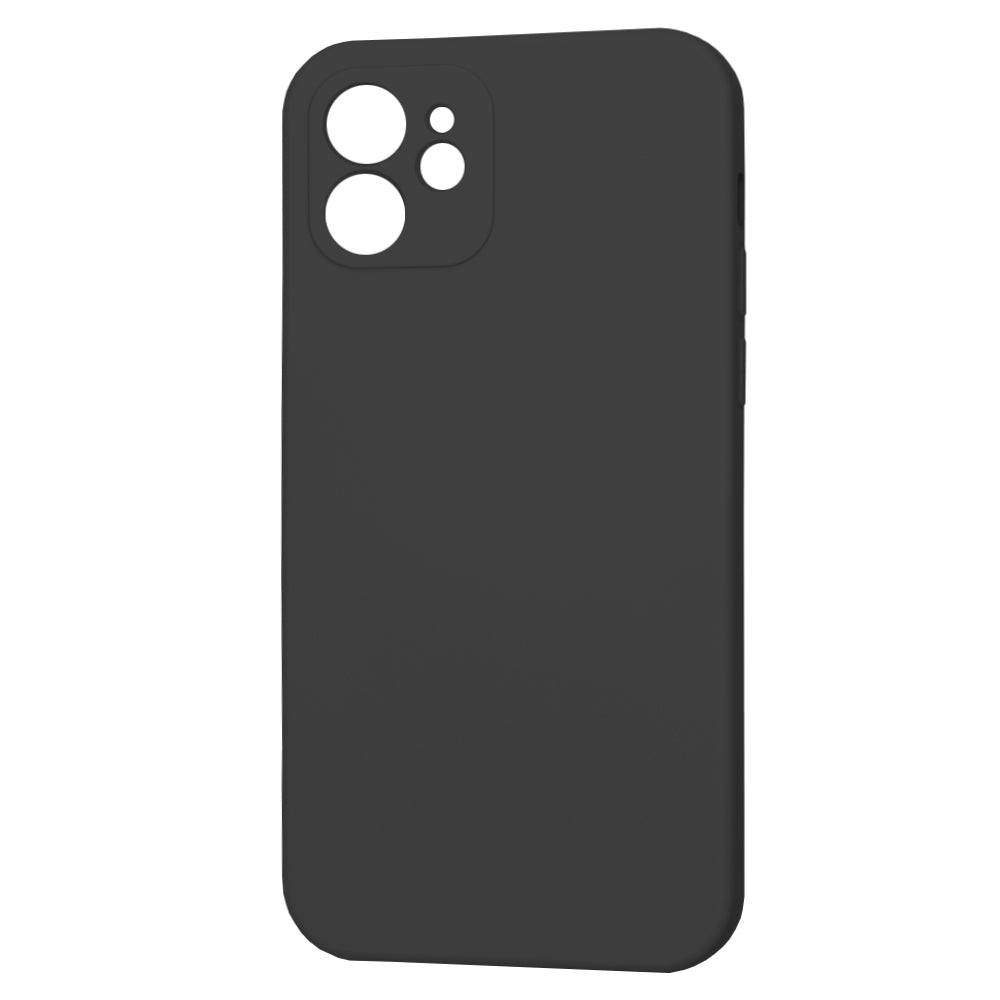 Калъф за Apple iPhone 12, Techsuit, SoftFlex, Черен