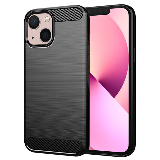 Калъф за Apple iPhone 13 mini, Techsuit, Карбон, Черен