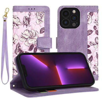 Калъф за Apple iPhone 13 Pro, Techsuit, FlipCraft, Лилав