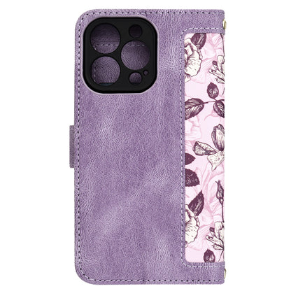 Калъф за Apple iPhone 13 Pro, Techsuit, FlipCraft, Лилав