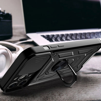 Калъф за Apple iPhone 13, Techsuit, CamShield, Черен