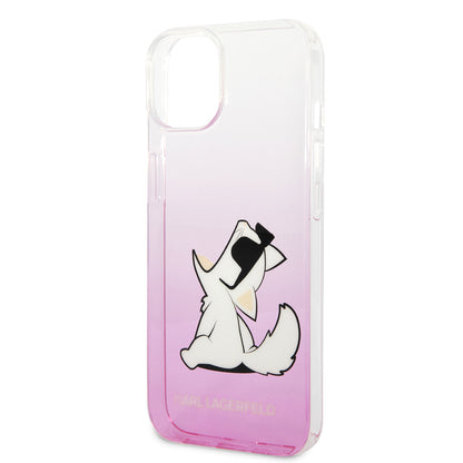 Калъф за Apple iPhone 14 Plus, Karl Lagerfeld, Choupette Fun, Розов