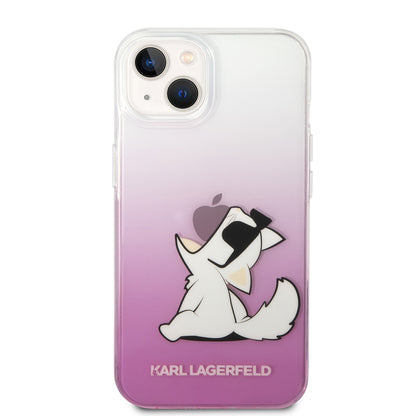 Калъф за Apple iPhone 14 Plus, Karl Lagerfeld, Choupette Fun, Розов