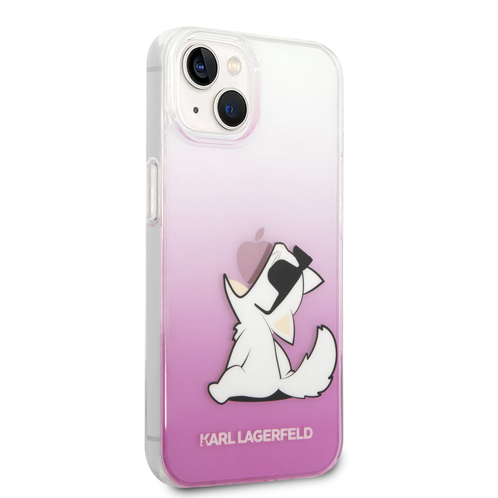 Калъф за Apple iPhone 14 Plus, Karl Lagerfeld, Choupette Fun, Розов