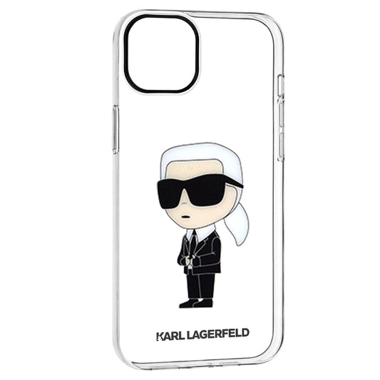 Калъф за Apple iPhone 14 Plus, Karl Lagerfeld, Ikonik Karl, Прозрачен