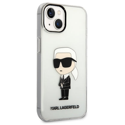 Калъф за Apple iPhone 14 Plus, Karl Lagerfeld, Ikonik Karl, Прозрачен