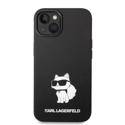 Case for Apple iPhone 14 Plus, Karl Lagerfeld, Silicone Choupette, Black
