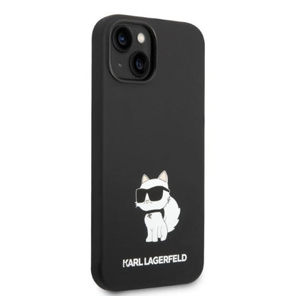 Case for Apple iPhone 14 Plus, Karl Lagerfeld, Silicone Choupette, Black