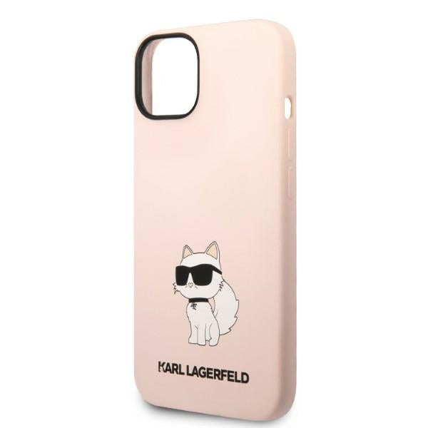 Case for Apple iPhone 14 Plus, Karl Lagerfeld, Choupette Silicone, Pink