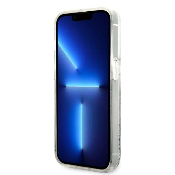 Калъф за Apple iPhone 14 Pro, Karl Lagerfeld, Glitter Choupette's Head, Сребрист