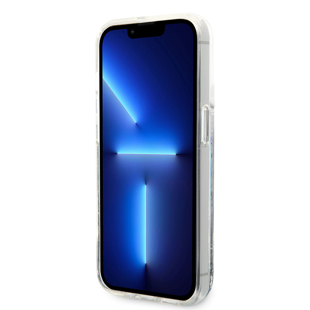 Калъф за Apple iPhone 14 Pro, Karl Lagerfeld, Liquid Glitter RSG, Сребрист