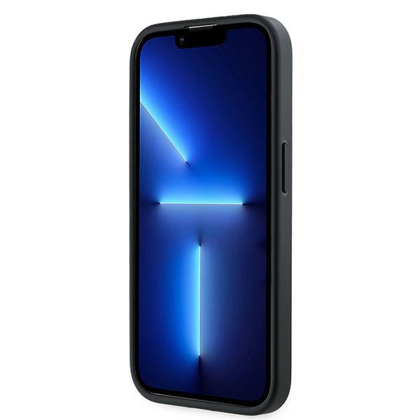 Калъф за Apple iPhone 14 Pro Max, Karl Lagerfeld, Diagonal Quilted Script, Черен