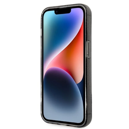 Калъф за Apple iPhone 14 Pro Max, Karl Lagerfeld, Glitter Karl & Choupette, Черен