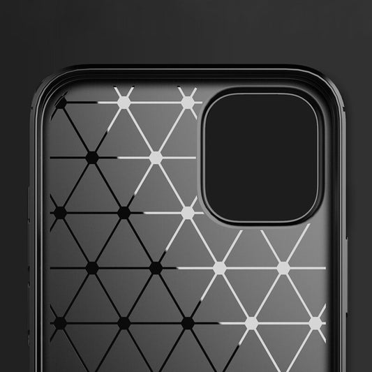 Калъф за Apple iPhone 14 Pro Max, Techsuit, Карбон, Черен