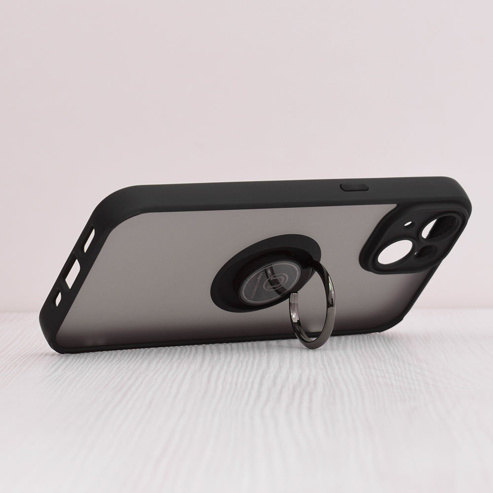 Калъф за Apple iPhone 14, Techsuit, Glinth, Черен
