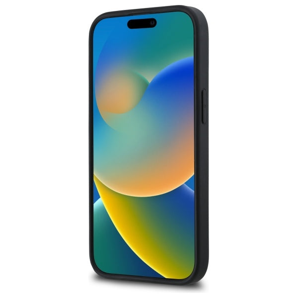 Калъф за Apple iPhone 15, Karl Lagerfeld, 3D Rubber Signature, Черен