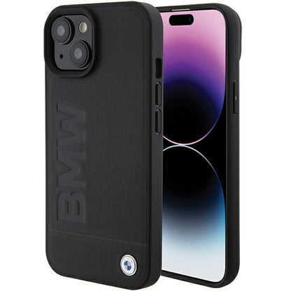 Калъф за Apple iPhone 15 Plus, BMW, Natural Hot Stamp, Черен