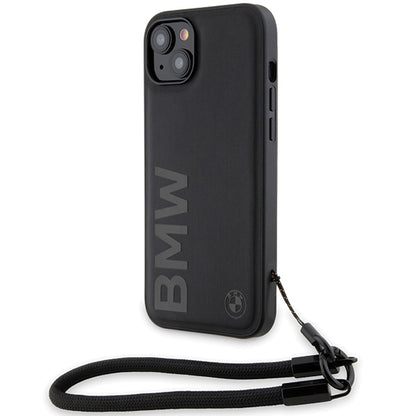 Калъф за Apple iPhone 15 Plus, BMW, Signature Wordmark Cord, Черен