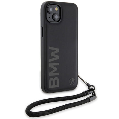 Калъф за Apple iPhone 15 Plus, BMW, Signature Wordmark Cord, Черен