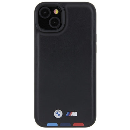 Case for Apple iPhone 15 Plus, BMW, Tricolor Stamp, Black