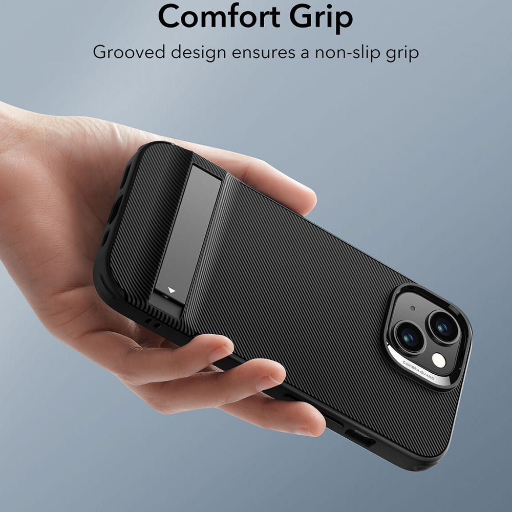 Калъф за Apple iPhone 15 Plus, ESR, Air Shield Boost Kickstand, Черен