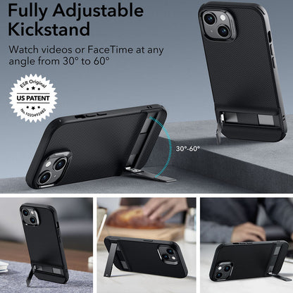 Калъф за Apple iPhone 15 Plus, ESR, Air Shield Boost Kickstand, Черен