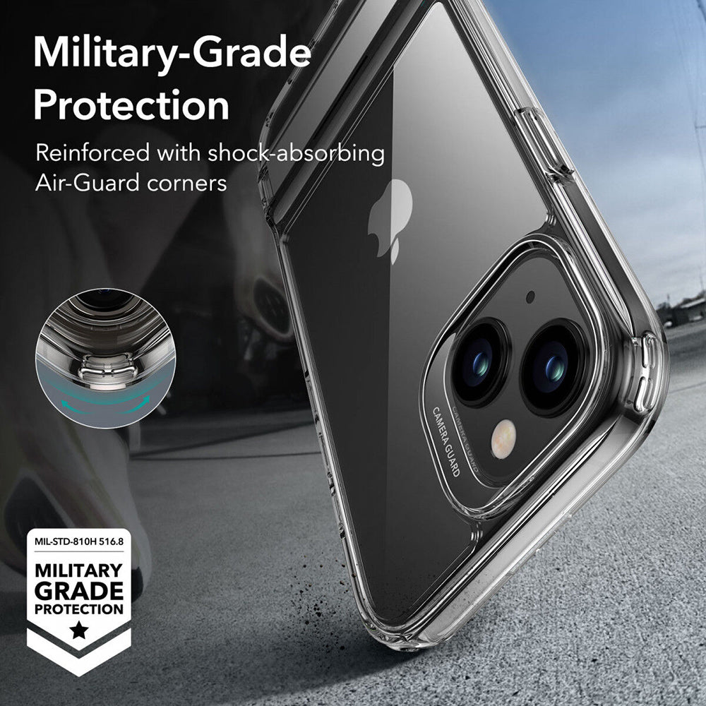 Калъф за Apple iPhone 15 Plus, ESR, Air Shield Boost Kickstand, Прозрачен