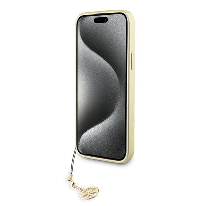 Калъф за Apple iPhone 15 Plus, Guess, 4G Charm, Сив