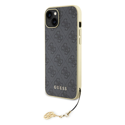 Калъф за Apple iPhone 15 Plus, Guess, 4G Charm, Сив