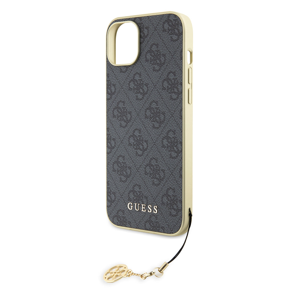 Калъф за Apple iPhone 15 Plus, Guess, 4G Charm, Сив