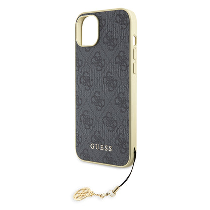 Калъф за Apple iPhone 15 Plus, Guess, 4G Charm, Сив