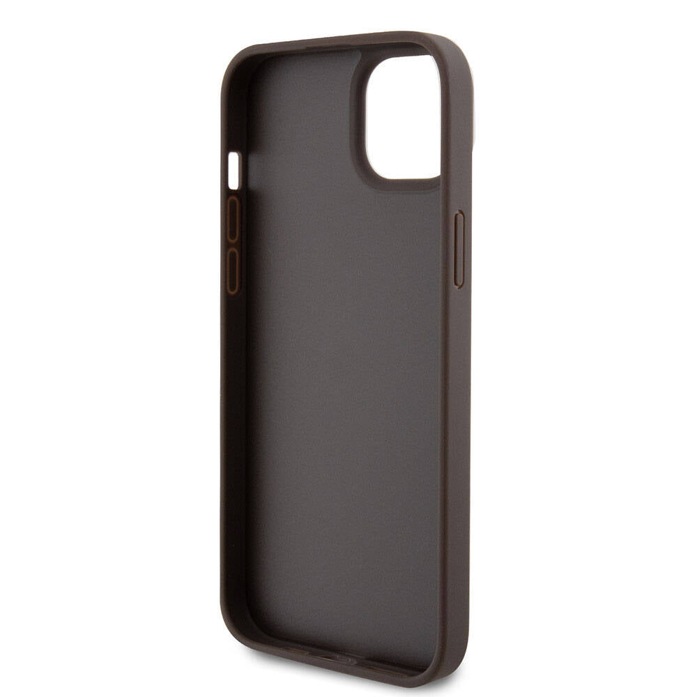 Калъф за Apple iPhone 15 Plus, Guess, Crossbody 4G Metal Logo, Кафяв