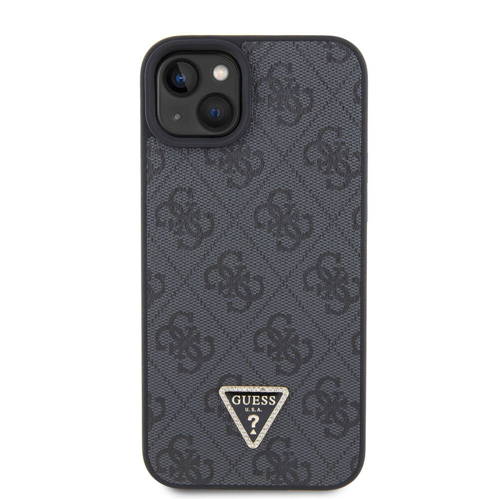 Калъф за Apple iPhone 15 Plus, Guess, Crossbody 4G Metal Logo, Черен