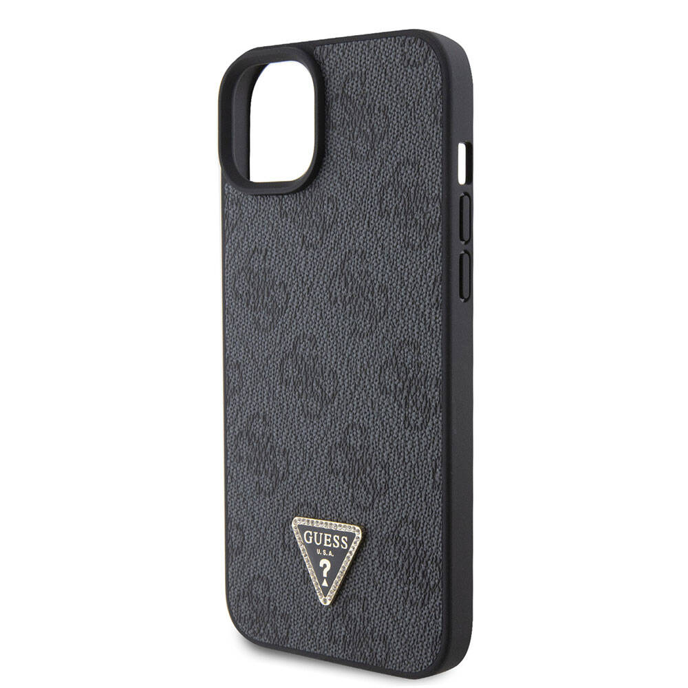 Калъф за Apple iPhone 15 Plus, Guess, Crossbody 4G Metal Logo, Черен