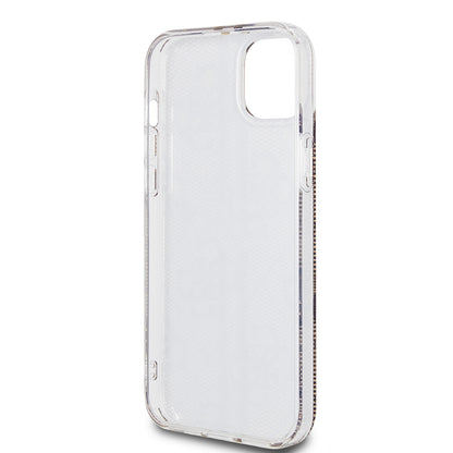 Калъф за Apple iPhone 15 Plus, Guess, IML 4G Gold Stripe, Кафяв