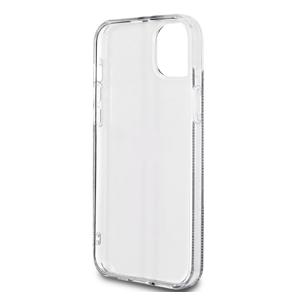 Калъф за Apple iPhone 15 Plus, Guess, IML 4G Gold Stripe, Черен