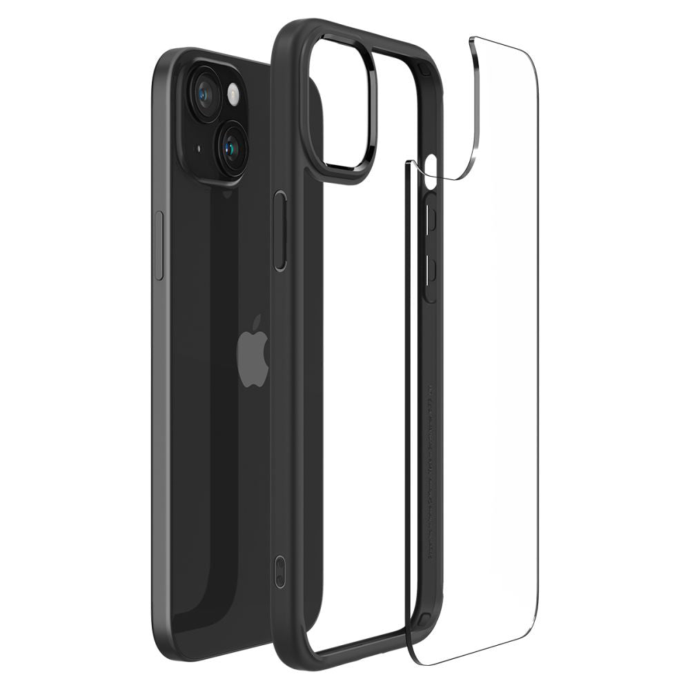 Калъф за Apple iPhone 15 Plus, Spigen, Ultra Hybrid, Матово Черен