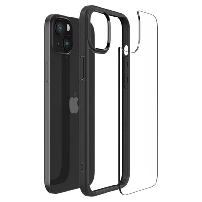Калъф за Apple iPhone 15 Plus, Spigen, Ultra Hybrid, Матово Черен
