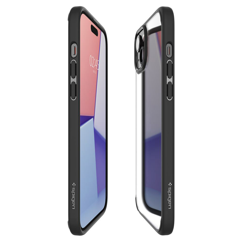 Калъф за Apple iPhone 15 Plus, Spigen, Ultra Hybrid, Матово Черен