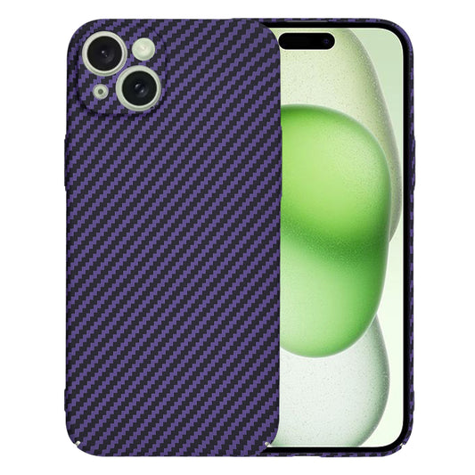 Калъф за Apple iPhone 15 Plus, Techsuit, Carbonite FiberShell, Лилав