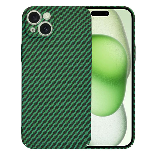 Калъф за Apple iPhone 15 Plus, Techsuit, Carbonite FiberShell, Зелен