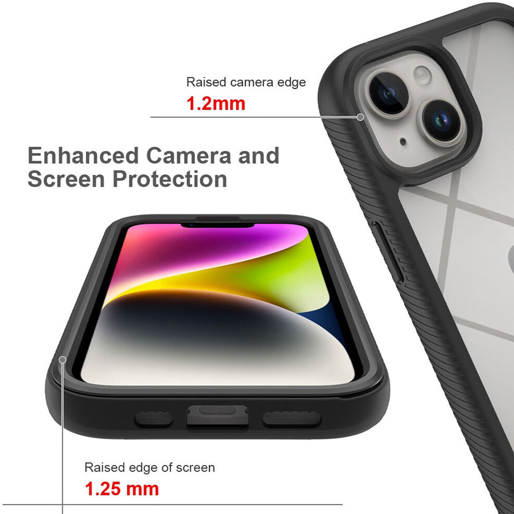 Case for Apple iPhone 15 Plus, Techsuit, Defense360 Pro, Black