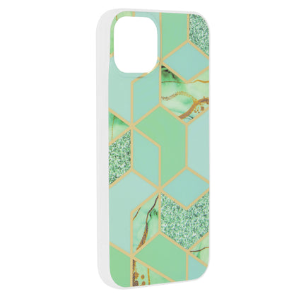 Калъф за Apple iPhone 15 Plus, Techsuit, Marble, Зелен
