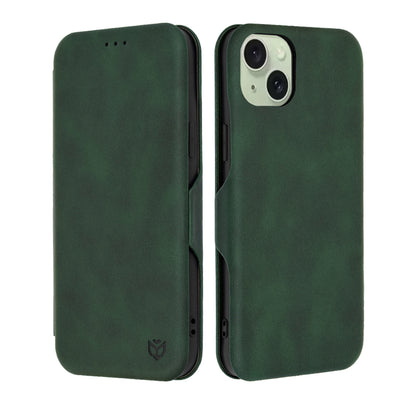 Калъф за Apple iPhone 15 Plus, Techsuit, Safe Wallet Plus, Зелен